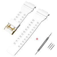 Ремінець для Casio G-Shock GA-100/110/120 White-Glossy GD