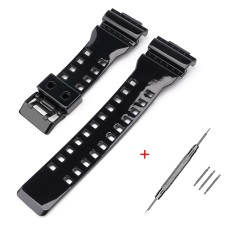 Ремінець для Casio G-Shock GA-100/110/120 Black-Glossy BK