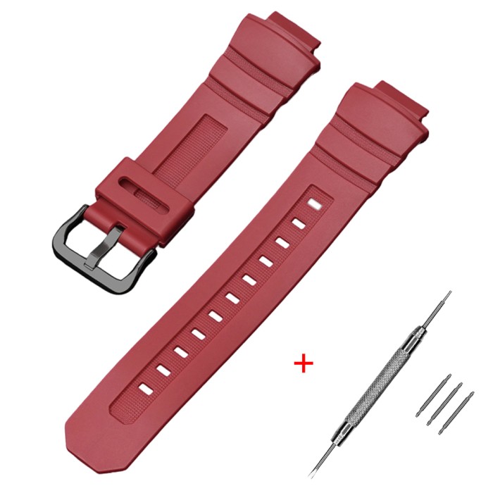 Ремінець для Casio G-Shock G-7700 червоний BK