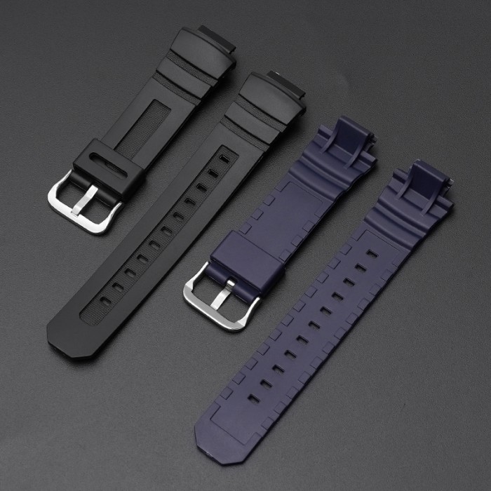 Ремінець для Casio G-Shock AW-282B/590/591/5230, AWG-M100/M101, G-7700/7710 в темно-синьому кольорі