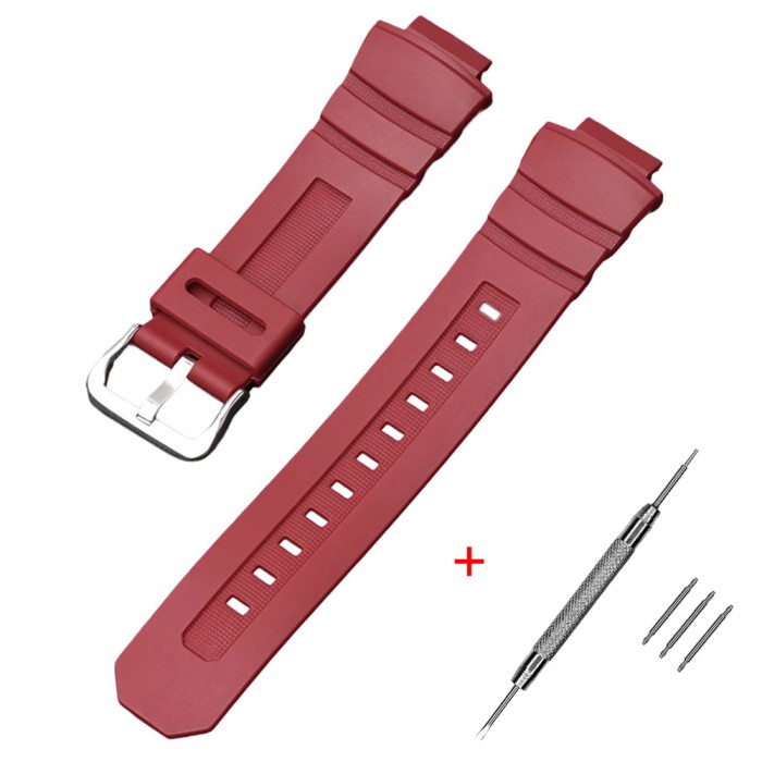 Ремінець для Casio G-Shock G-7700 червоний SI