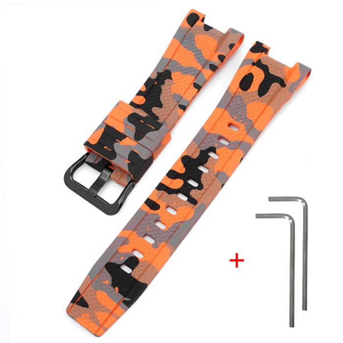Ремінець для Casio G-Shock GST-W300 Camo Orange BK