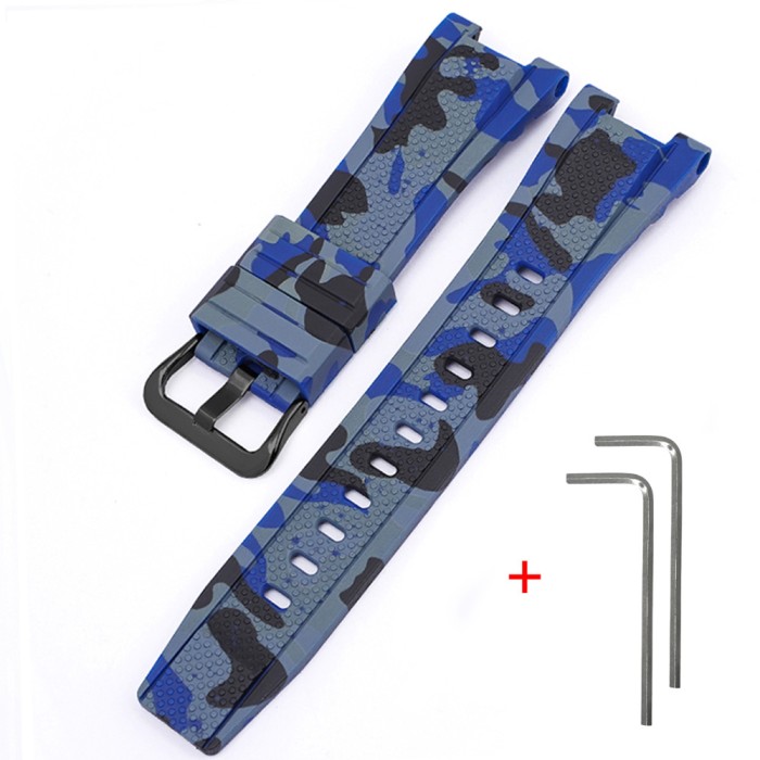 Ремінець для Casio G-Shock GST-W300 Camo Blue BK