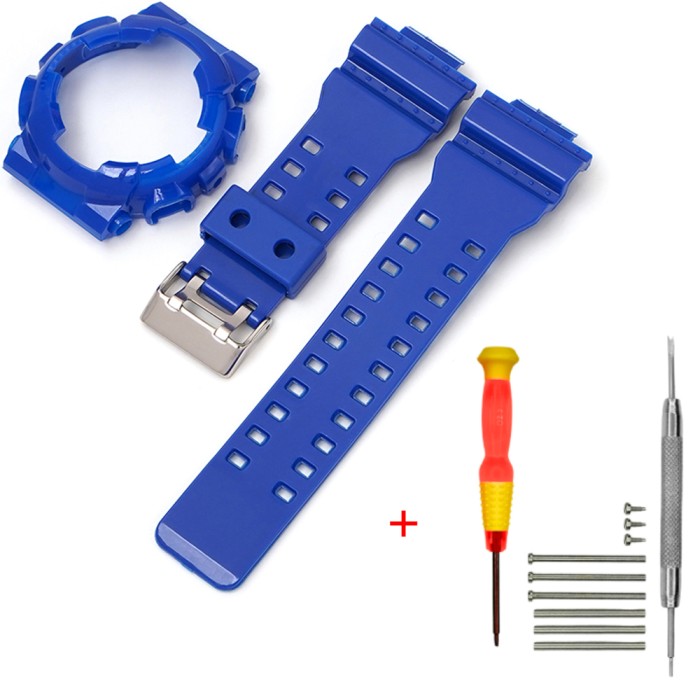 Ремінець і безель для Casio G-Shock GA-100 Dark Blue-Glossy