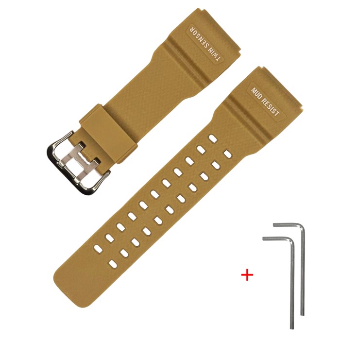 Ремінець для Casio G-Shock GG-1000/GWG-100/GSG-100 Бежевий SI