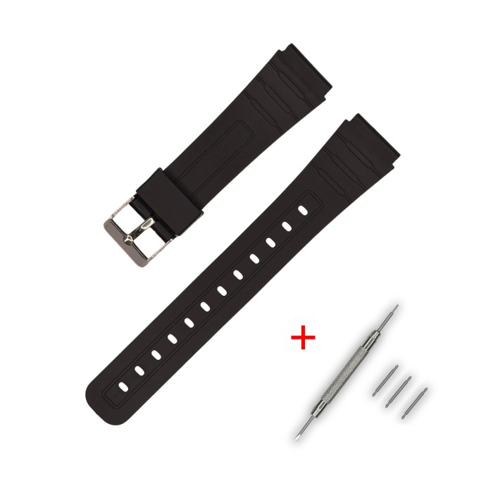 Ремінець для Casio G-Shock C-type 16mm Black SI