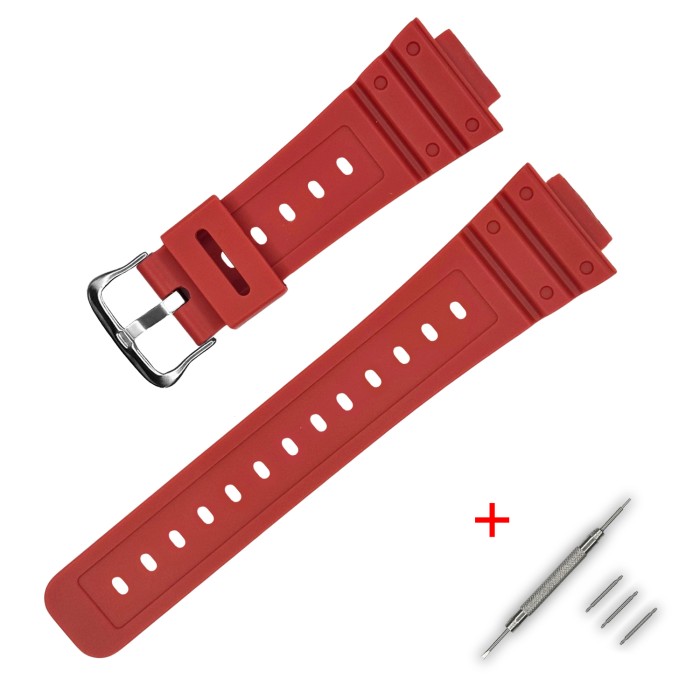 Ремінець для Casio G-Shock DW-5600 у червоному кольорі