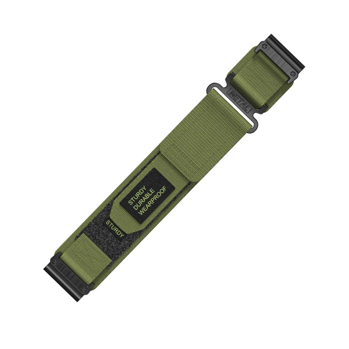 Ремінець для годинника Nylon для Garmin Army Green 26 мм