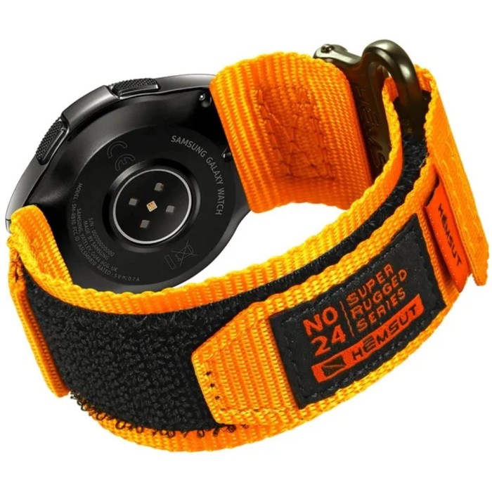 Ремінець для годинника Hemsut HGA121 Super Strong Nylon Orange 20 мм