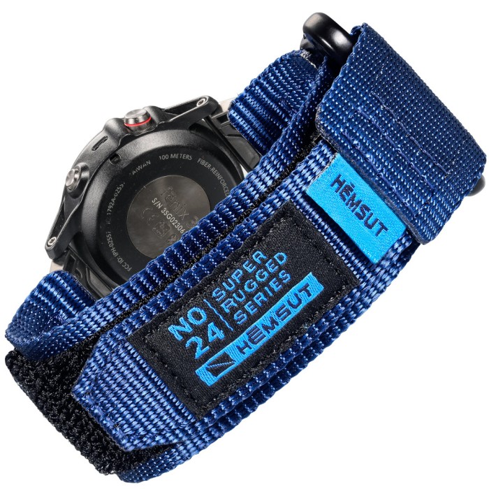 Ремінець Hemsut HS121 Super Strong Nylon Garmin Blue 20 mm