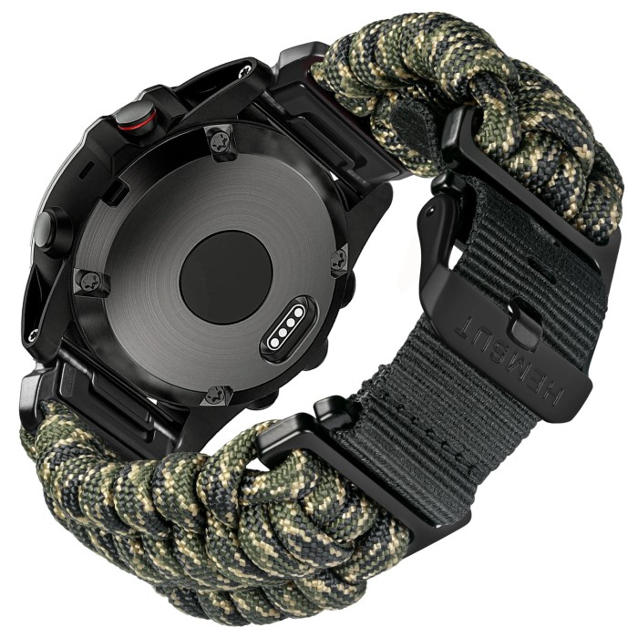 Ремінець для годинника Hemsut HGA145 Rugged Paracord Army Green