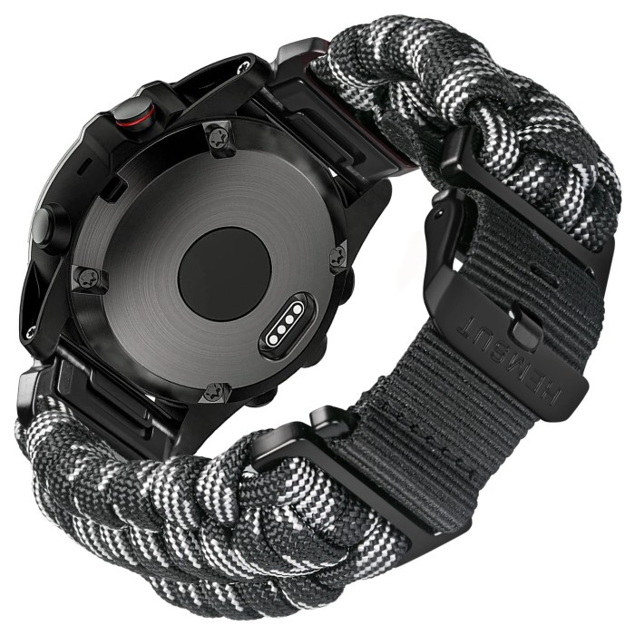 Ремінець для годинника Hemsut HGA145 Rugged Paracord Camo Grey