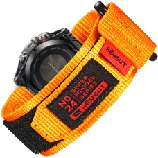Ремінець для годинника Hemsut HS121 Super Strong Nylon Garmin Orange 20 mm
