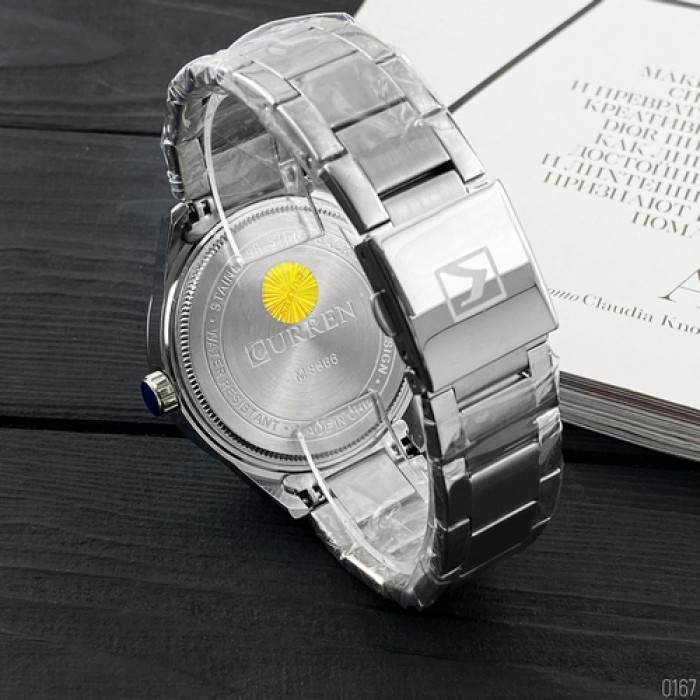 Curren 8366 Silver-Black