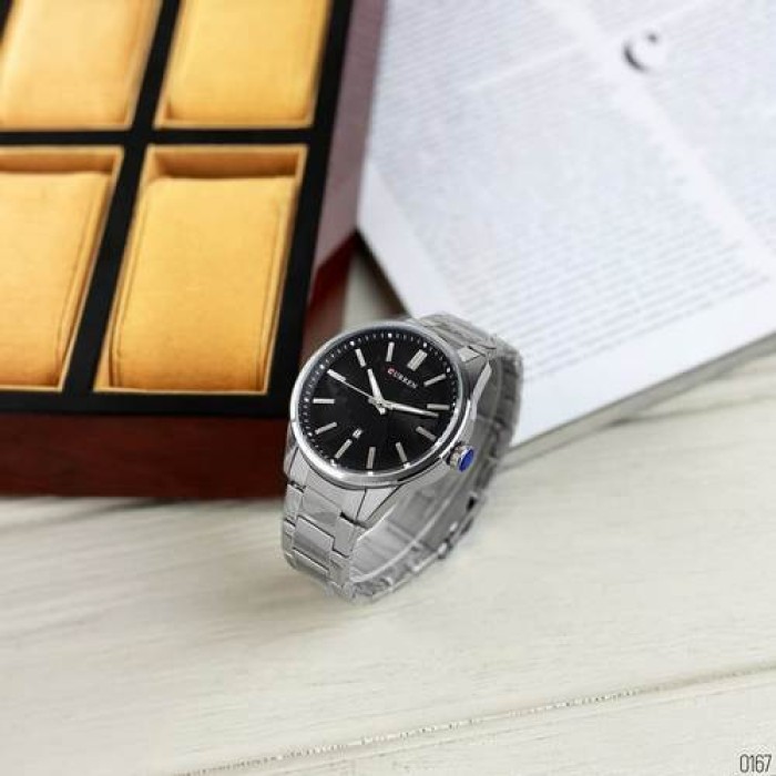 Curren 8366 Silver-Black