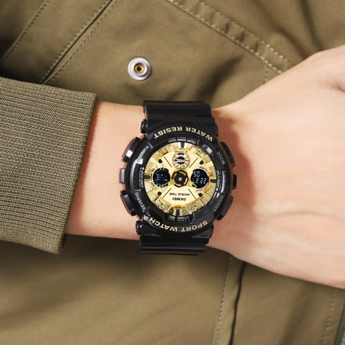 Годинник Skmei 2118BKGD Black-Gold – стиль та функціональність