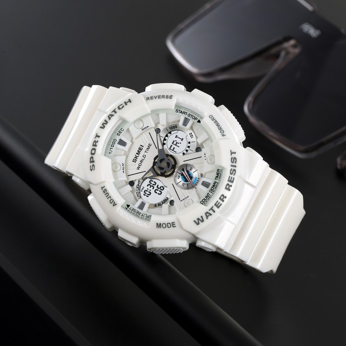 Наручний годинник Skmei 2118WT White – стиль та функціональність