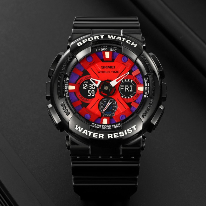 Наручний годинник Skmei 2118BKBU Чорний-Синій