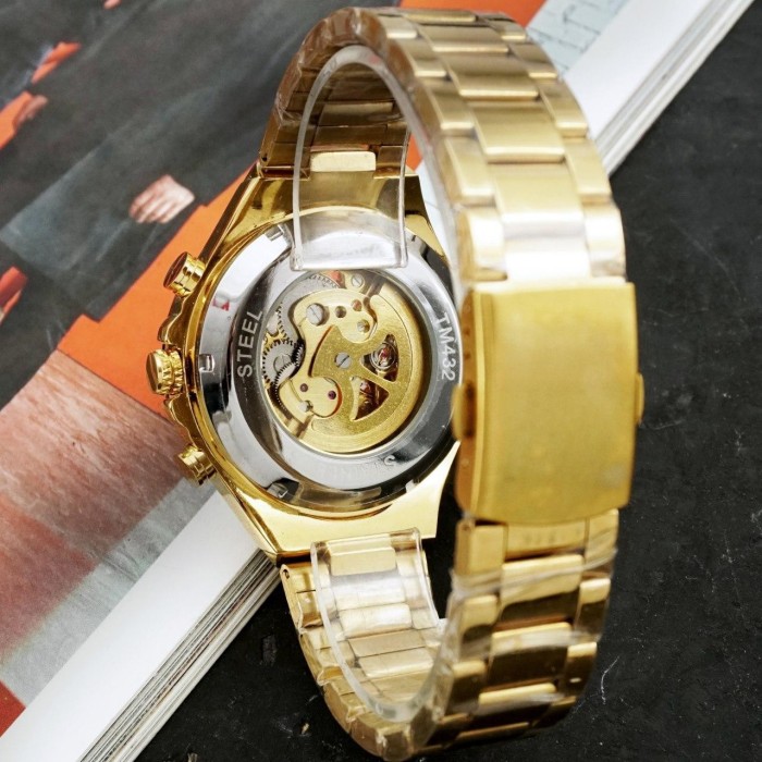 Годинник Winner 8067 Gold-Black-Black Red Cristal