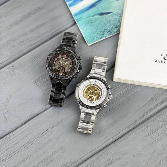 Годинник Winner 8067 Black-Silver-Red Cristal