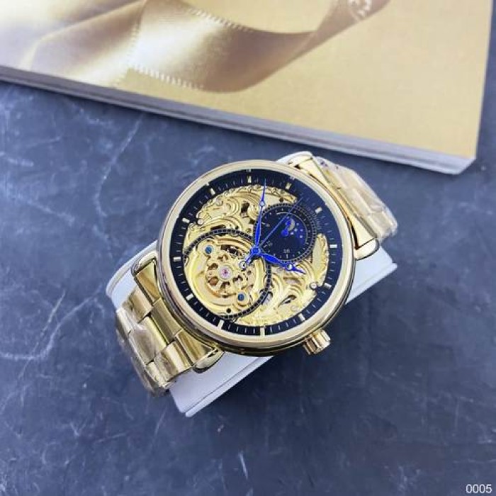 Наручні годинники Forsining 8177 Gold-Black