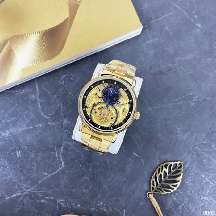 Наручні годинники Forsining 8177 Gold-Black