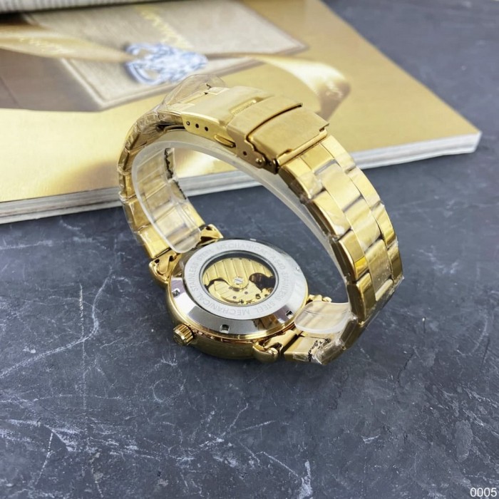 Наручні годинники Forsining 8177 Gold-Black