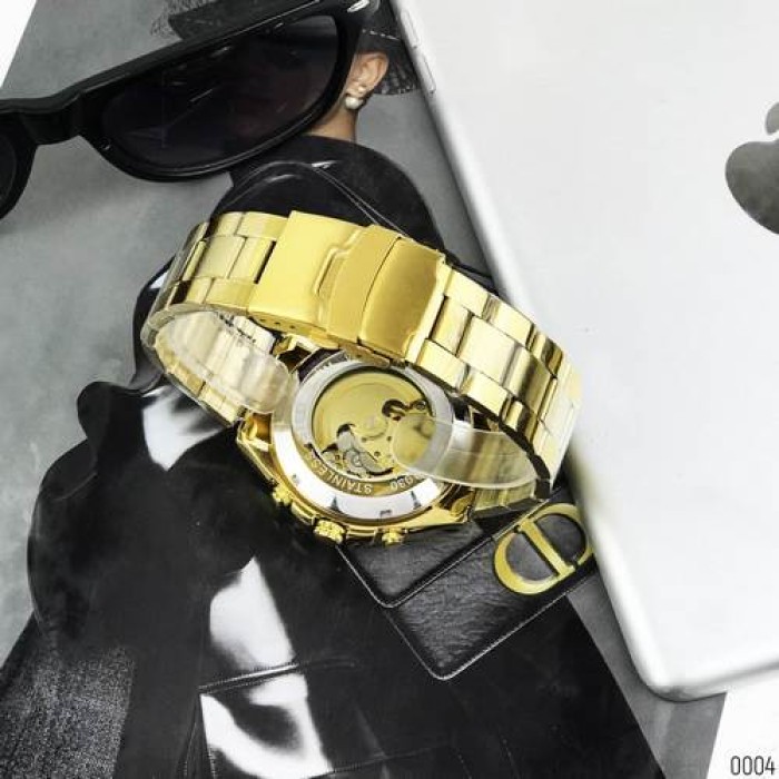 Наручний годинник Forsining 8130 Gold-Black