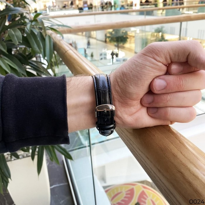 Наручний годинник Winner 8008 Diamonds Automatic Black-Silver