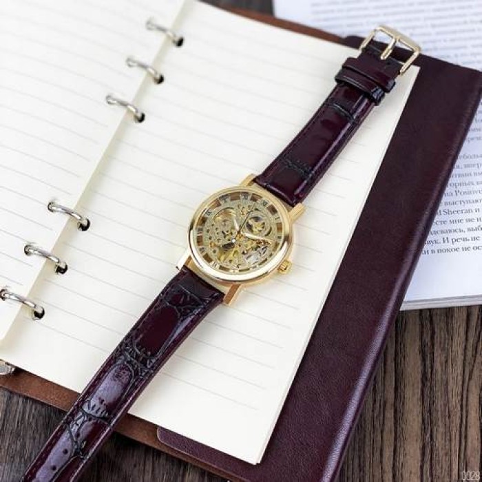 Годинник Winner 8005 Brown-Gold – Елегантність та Стиль