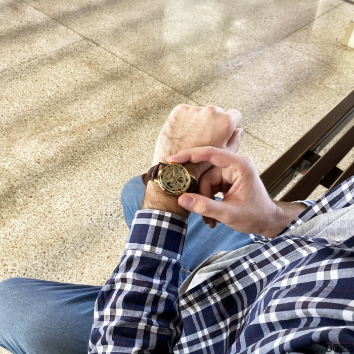 Годинник Winner 8005 Brown-Gold – Елегантність та Стиль