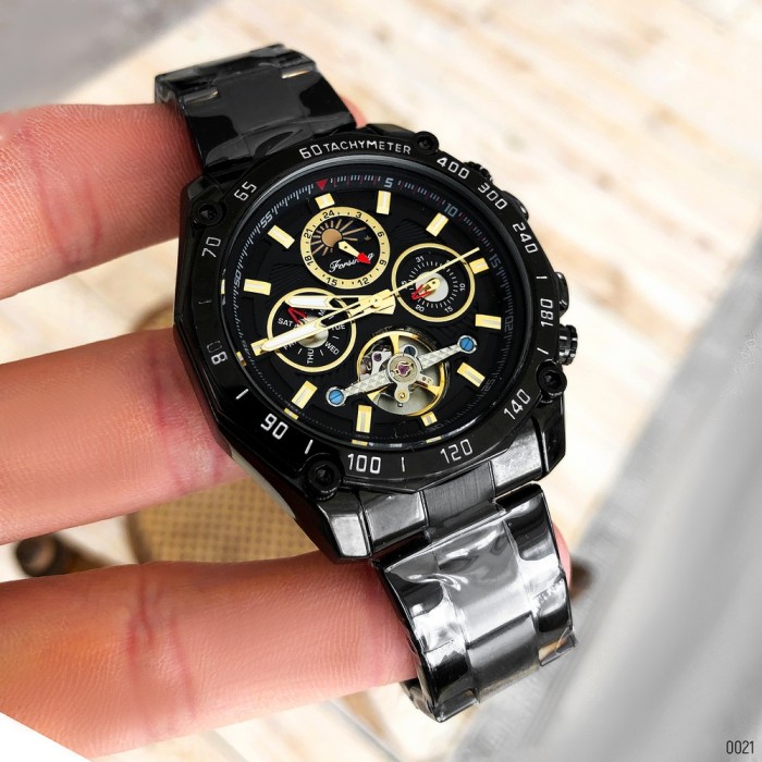 Наручний годинник Forsining 6913 All Black