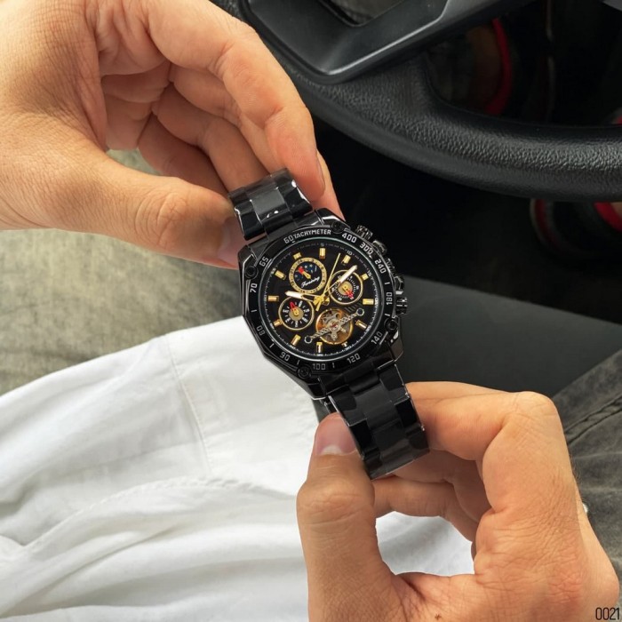 Наручний годинник Forsining 6913 All Black