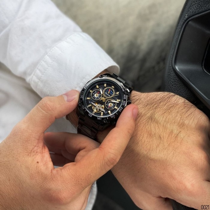 Наручний годинник Forsining 6913 All Black