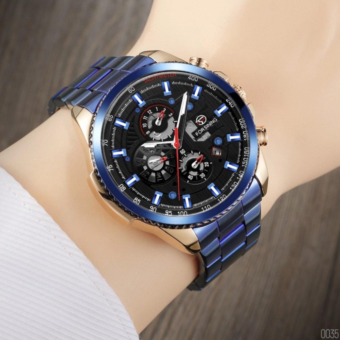 Forsining 6909 Blue-Cuprum-Black