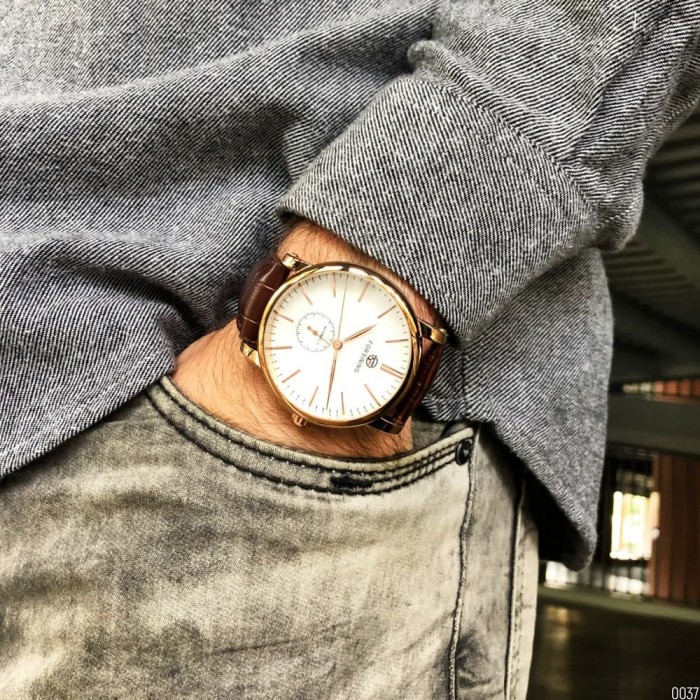 Forsining 8214 Gold-White-Brown