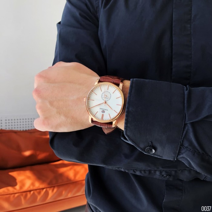 Forsining 8214 Gold-White-Brown