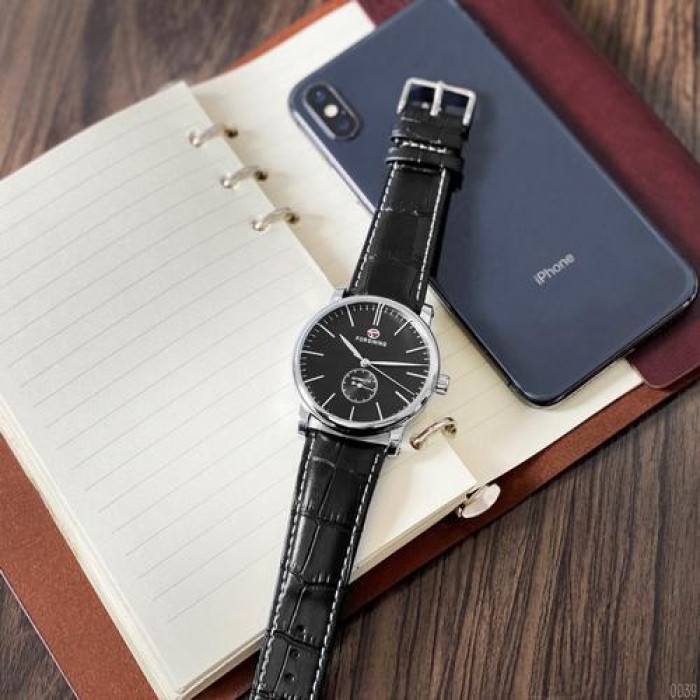 Forsining 8214 Silver-Black