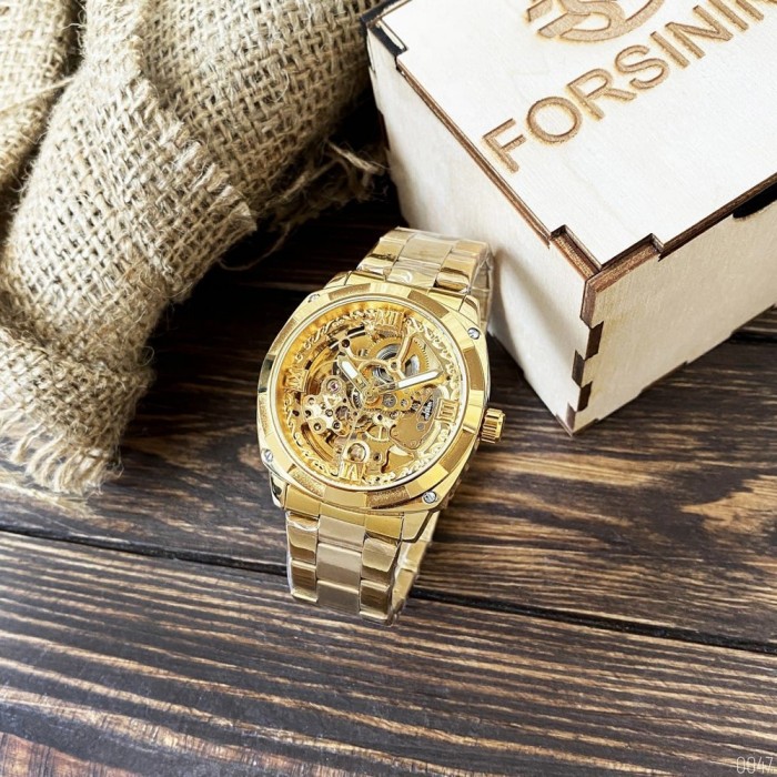 Forsining 8181 All Gold: Стильний чоловічий годинник