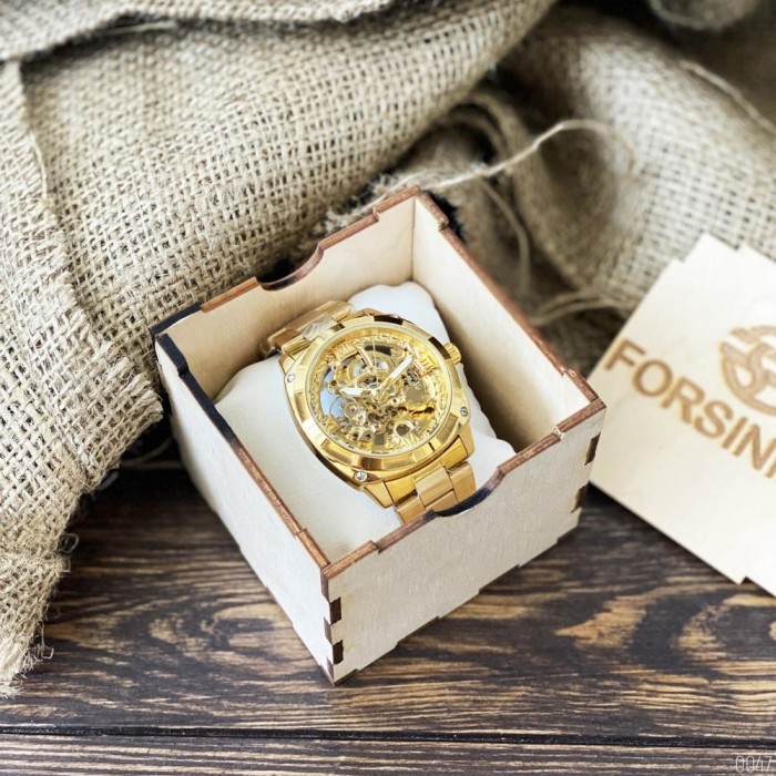 Forsining 8181 All Gold: Стильний чоловічий годинник