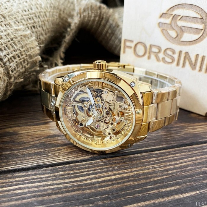 Forsining 8181 All Gold: Стильний чоловічий годинник