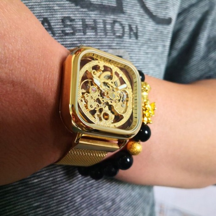 Наручний годинник Forsining 8181 All Gold