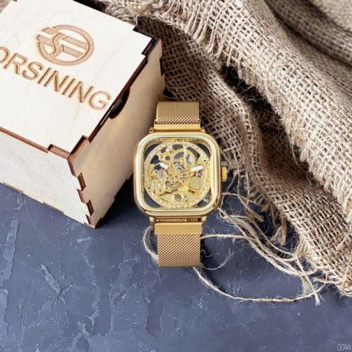 Наручний годинник Forsining 8181 All Gold