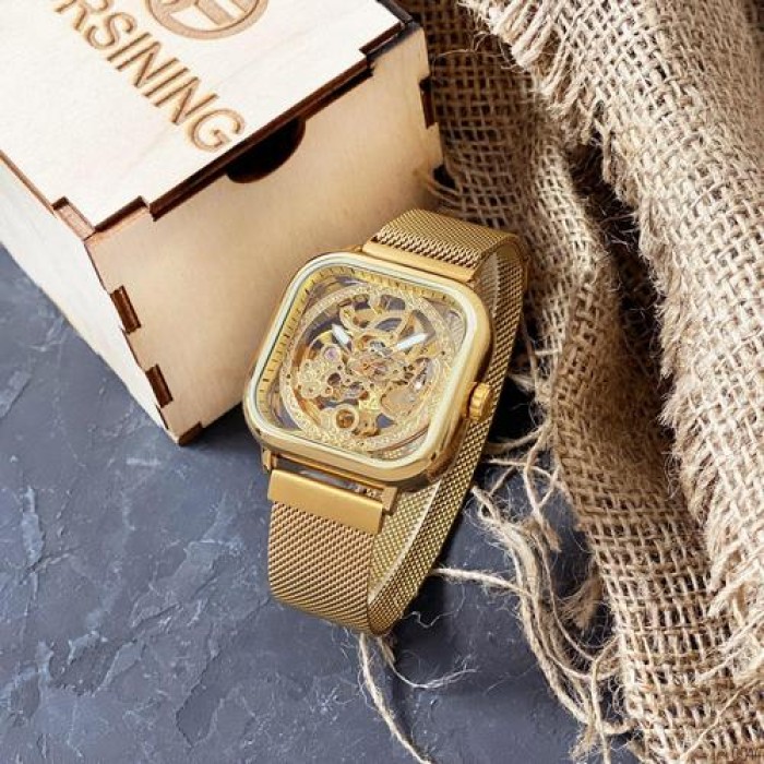 Наручний годинник Forsining 8181 All Gold