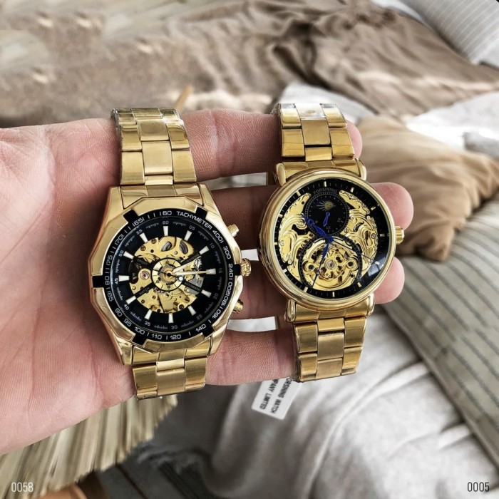 Годинник Forsining 8042 Gold-Black - елегантність і стиль