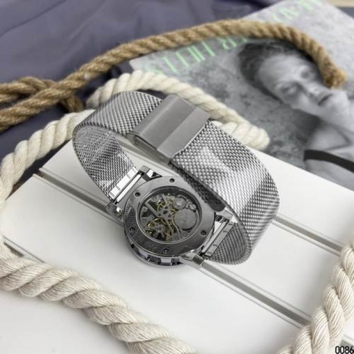 Жіночий наручний годинник Forsining 8209 Silver-Black