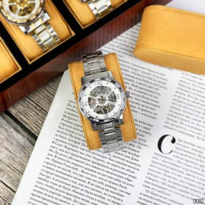 Жіночий годинник Forsining 8209 Silver-White