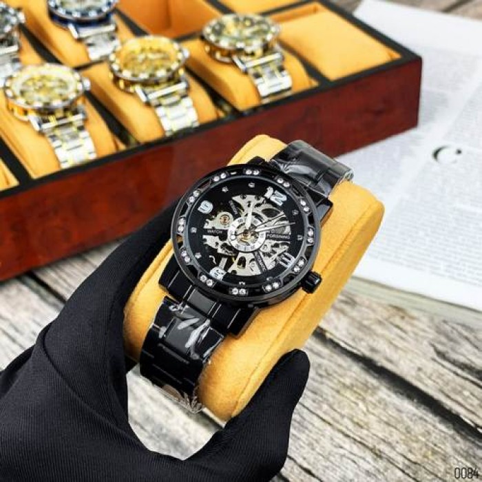 Годинник Forsining 8209 Black-Silver: елегантність і стиль