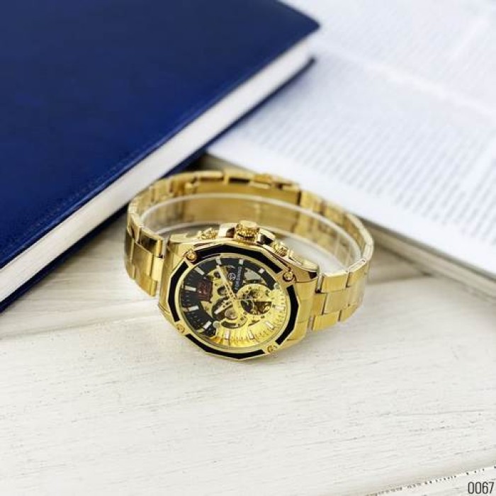 Годинник Forsining 8207 Gold-Black: Елегантність та Функціональність