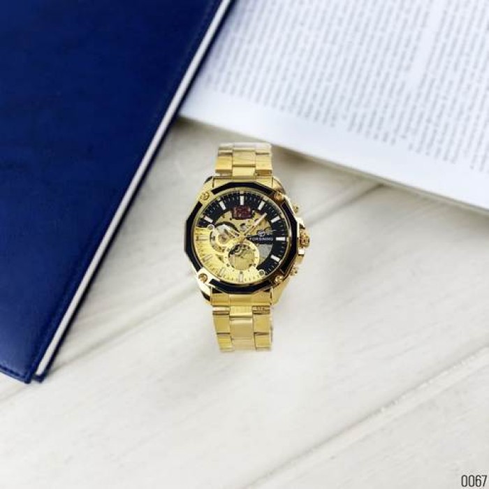Годинник Forsining 8207 Gold-Black: Елегантність та Функціональність